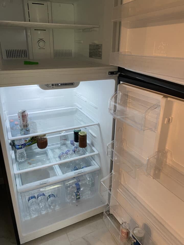 Refrigerator wiped out shelf by shelf